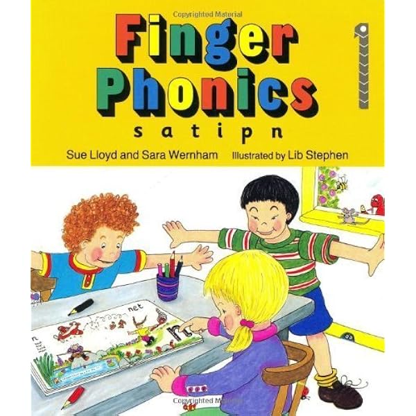 Jolly Phonics Finger Phonics1〜7 Finger Phonics Book 1: s, a, t, i, p, n (Jolly Phonics) by Lloyd